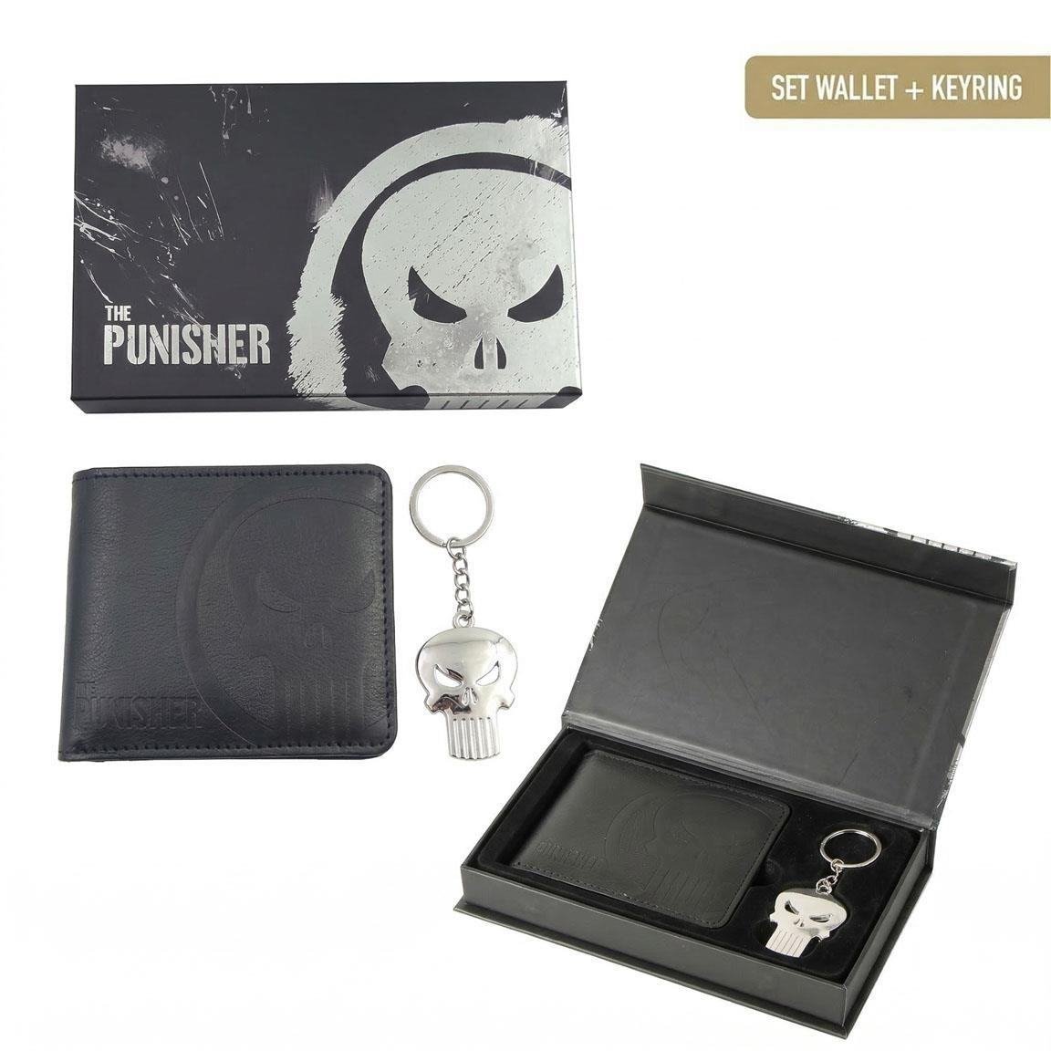 Porte-clés punisher wallet gift set pack